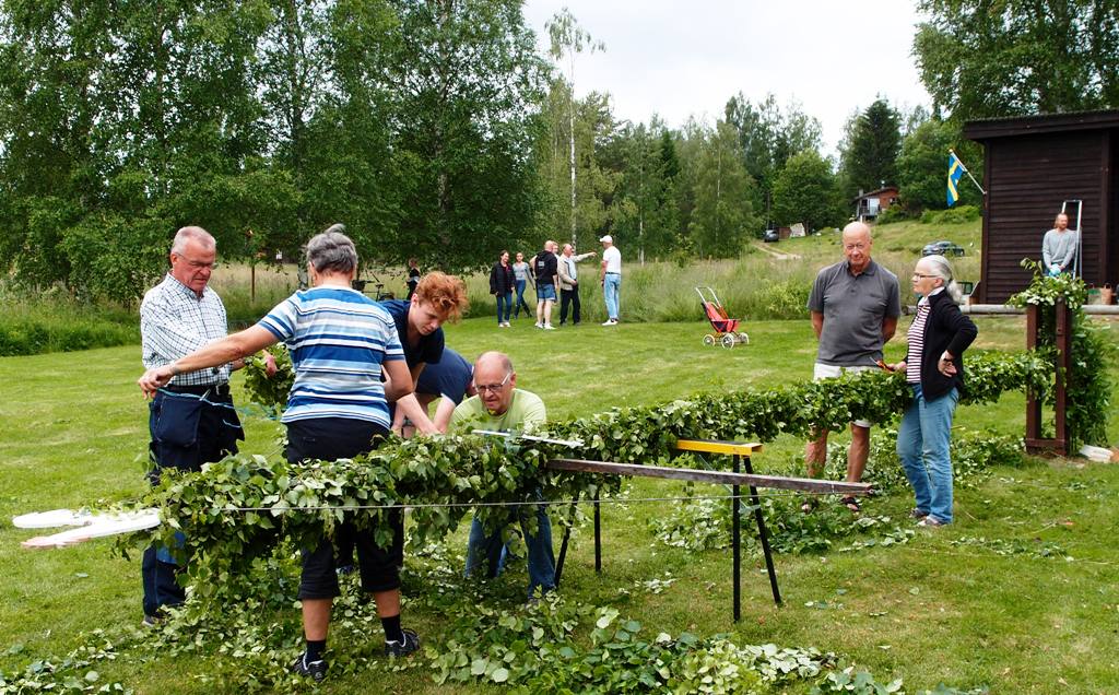 Stången kläs